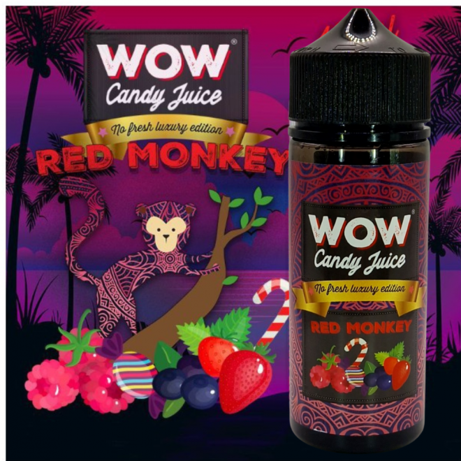 Wow Candy Juice Red Monkey No Fresh