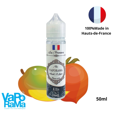 e-liquide mangue pêche pomme Ella VAPORAMA 50ml