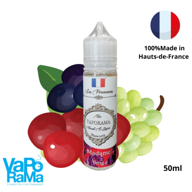 e-liquide cassis raisin Madame VAPORAMA 50ml