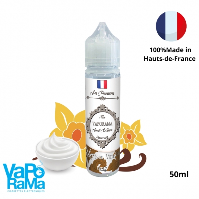 e-liquide vanille custard gourmande Cap'tain vanilla VAPORAMA 50ml