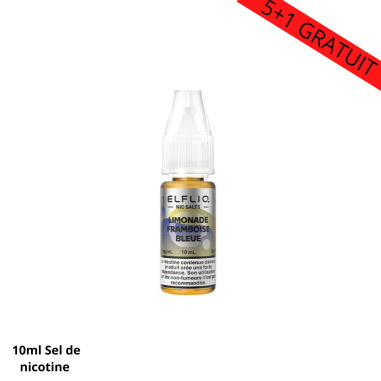 Elfliq Limonade Framboise Bleu sel nicotine 20mg ou 10mg
