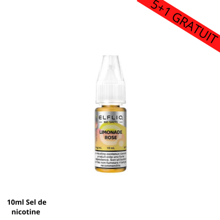 Elfliq Limonade Rose sel nicotine 20mg ou 10mg