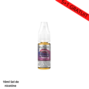 Elfliq Myrtille Framboise acidulées sel nicotine 20mg ou 10mg