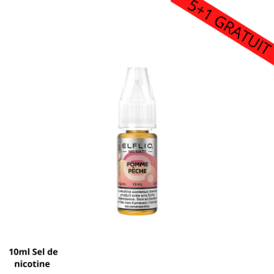 Elfliq Pomme Pêche sel nicotine 20mg ou 10mg
