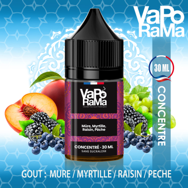 VAPORAMA Mûre myrtille raisin pêche 30ml arôme