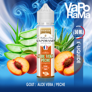 e-liquide aloe Vera pêche VAPORAMA 50ml