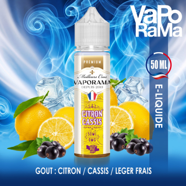 e-liquide Citron Cassis VAPORAMA 50ml