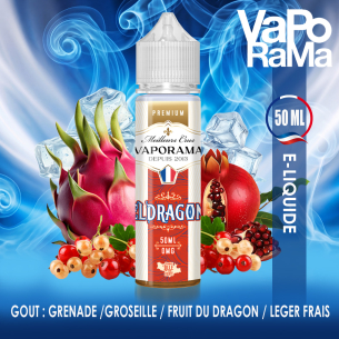 e-liquide  fruit du dragon frais El Dragon VAPORAMA 50ml