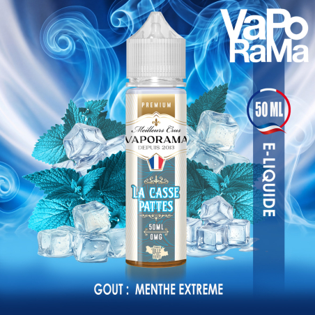 e-liquide menthe polaire ultra fraîche La Casse Pattes VAPORAMA 50ml
