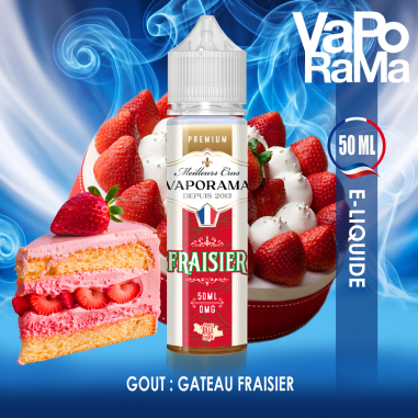 e-liquide génoise fraise Le Fraisier VAPORAMA 50ml