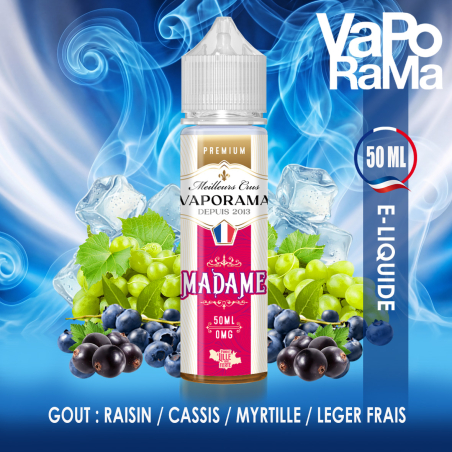 e-liquide cassis raisin Madame VAPORAMA 50ml