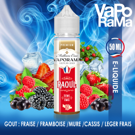 e-liquide fruit rouge Raoul VAPORAMA 50ml
