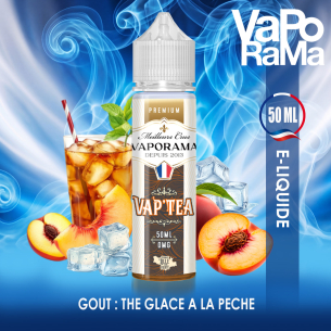 e-liquide the glacé pêche Vap'Tea Pêche  VAPORAMA 50ml