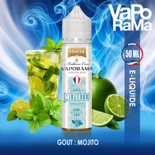 e-liquide menthe citron sucre de canne Le mojito VAPORAMA 50ml
