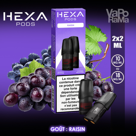 CARTOUCHE HEXA GOUT RAISIN grape