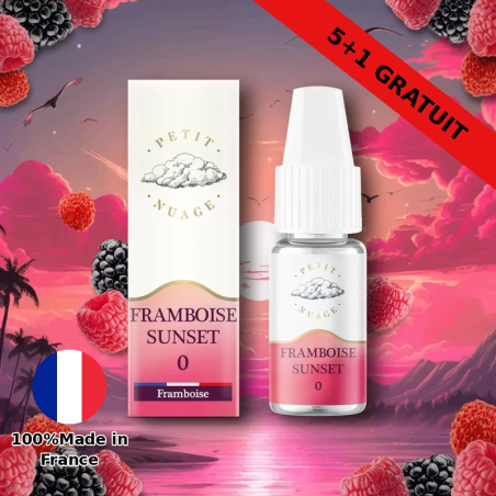 E-liquide Petit Nuage Framboise Sunset 10ml | Vaporama Lille